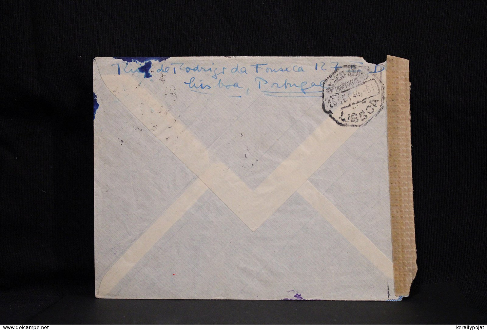 Portugal 1944 Censored Air Mail Cover To Hamburg Germany__(6645) - Briefe U. Dokumente