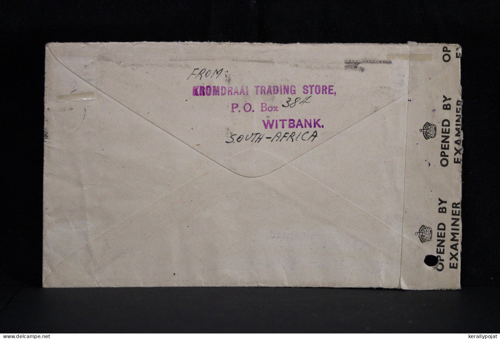 South Africa 1947 Witbank Censored Postage Due Air Mail Cover To Germany__(4382) - Poste Aérienne