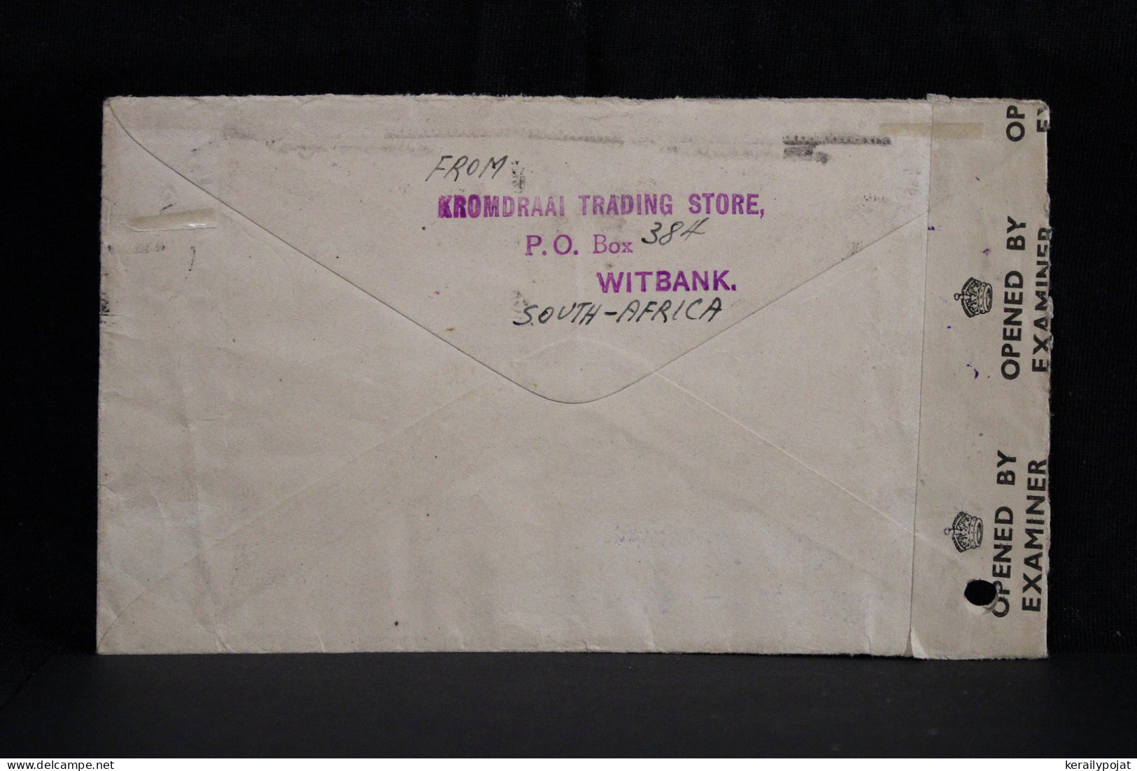 South Africa 1947 Witbank Censored Postage Due Air Mail Cover To Germany__(4382) - Airmail