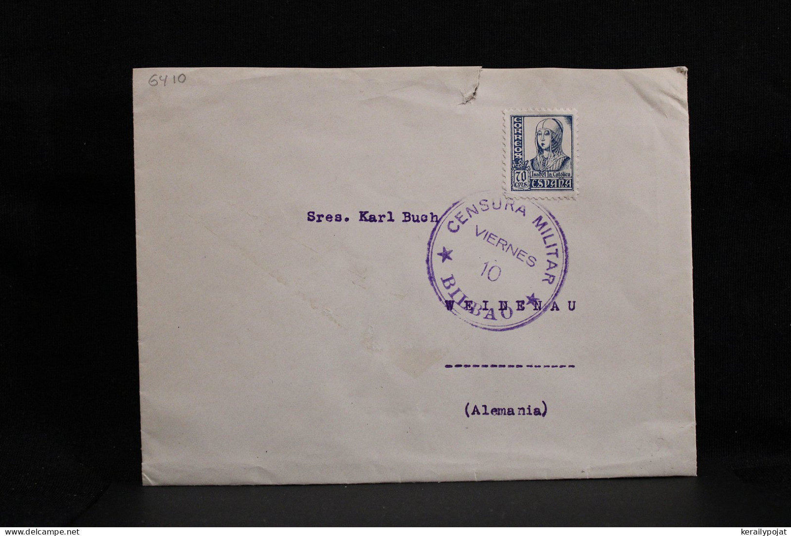 Spain 1930's Censored Cover To Germany__(6410) - Cartas & Documentos