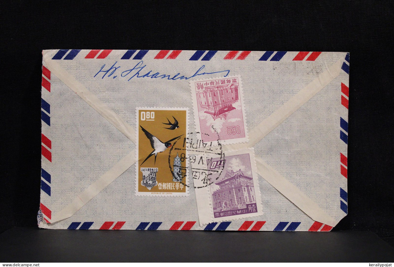 Taiwan 1963 Air Mail Cover To Netherlands__(6549) - Airmail