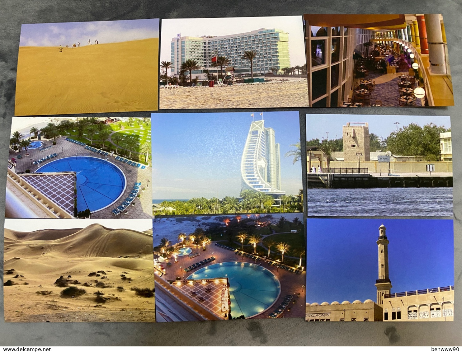 Lot Of 9, United Arab Emirates UAE Postcard - Emirati Arabi Uniti