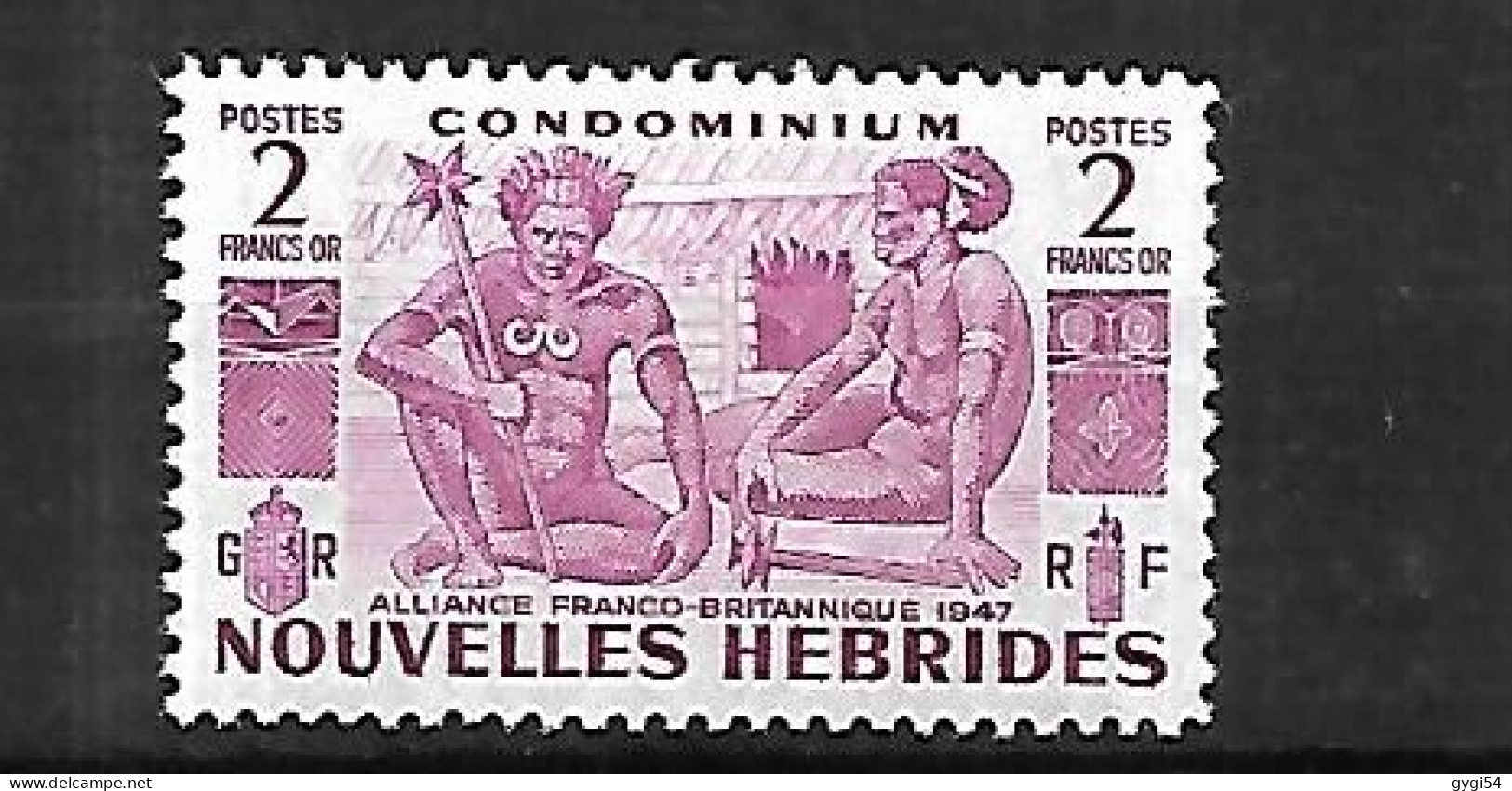 Nouvelles - Hébrides 1953  Cat Yt N°  153  N* MLH - Unused Stamps