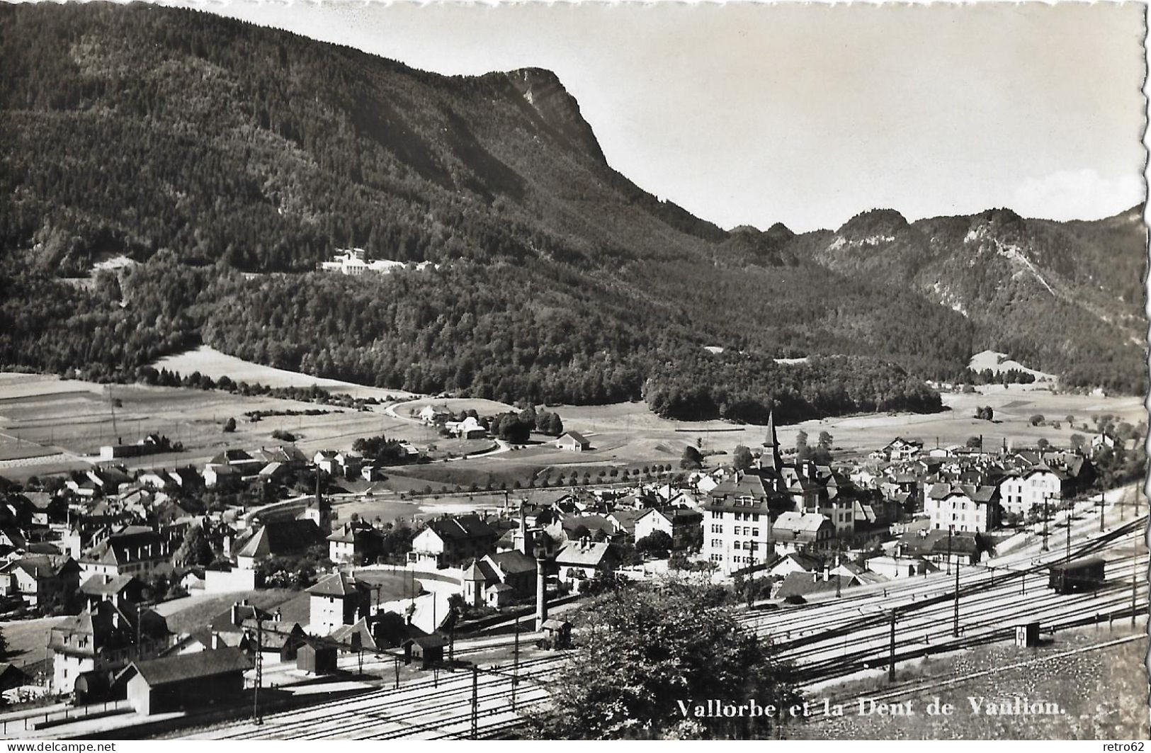 VALLORBE ► Bahnhof Mit Dent De Vaulion Anno 1939 - Vaulion