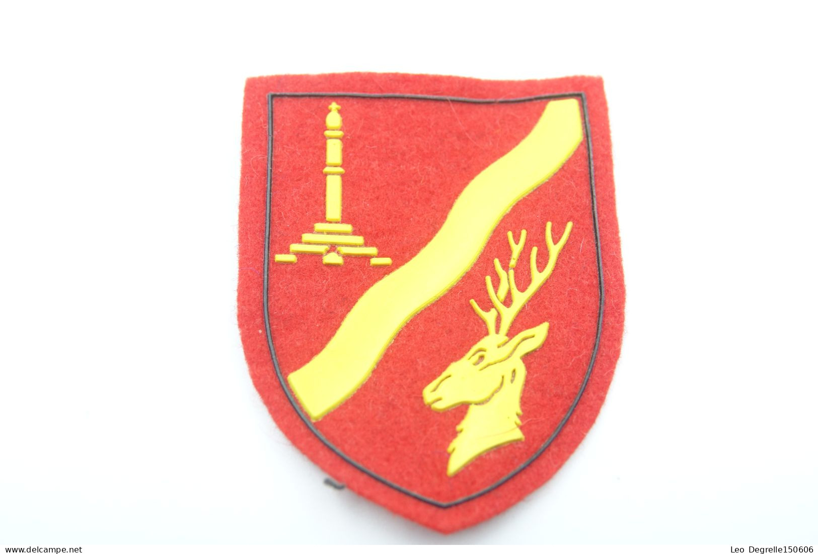 Militaria - PATCH : Original Belgian 3th Military Area Liege Luik - Belgium Belgique - Material : Felt - Uniformes