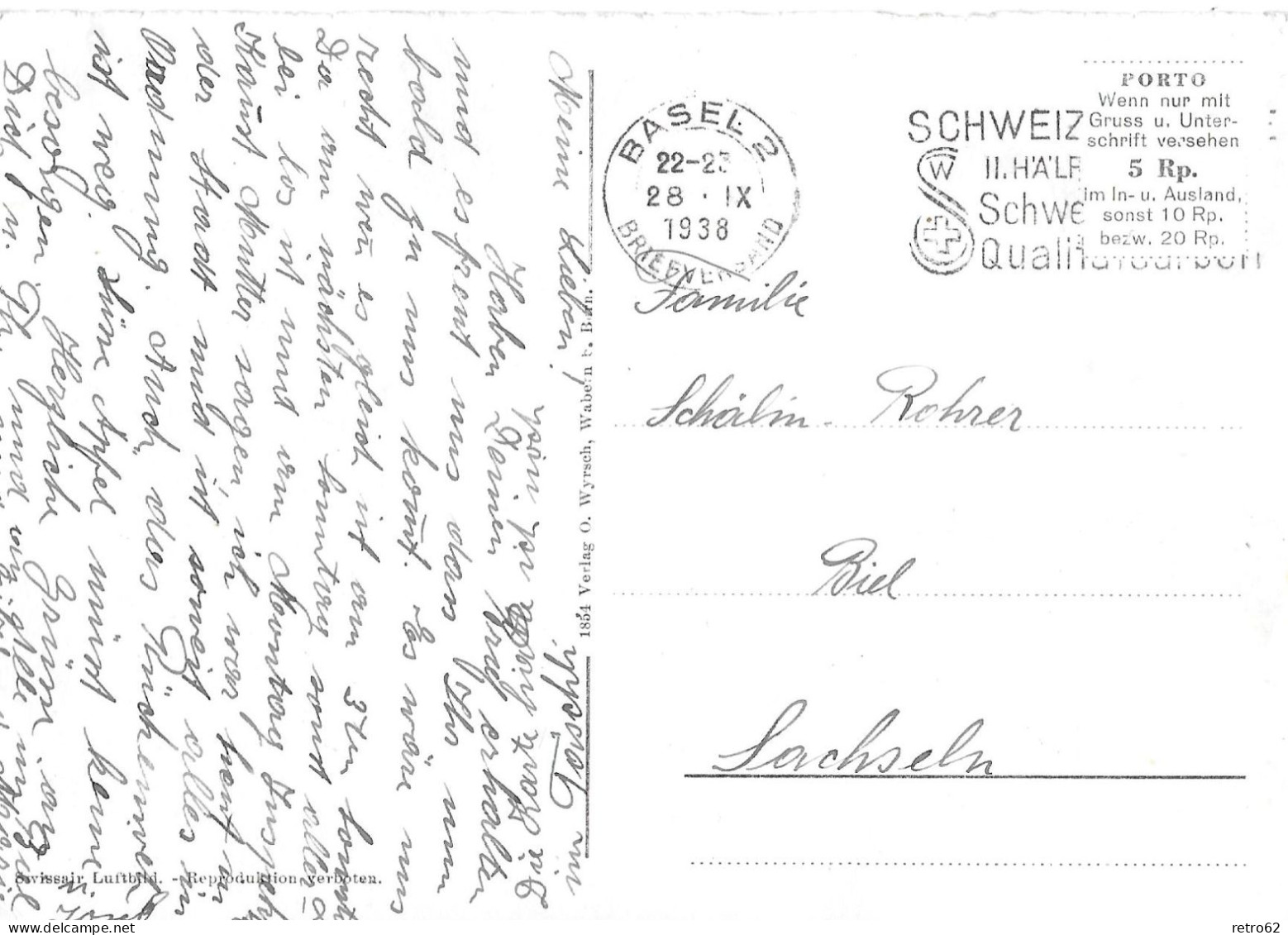 SACHSELN ► Fliegeraufnahme Von Sachseln Anno 1938 - Sachseln