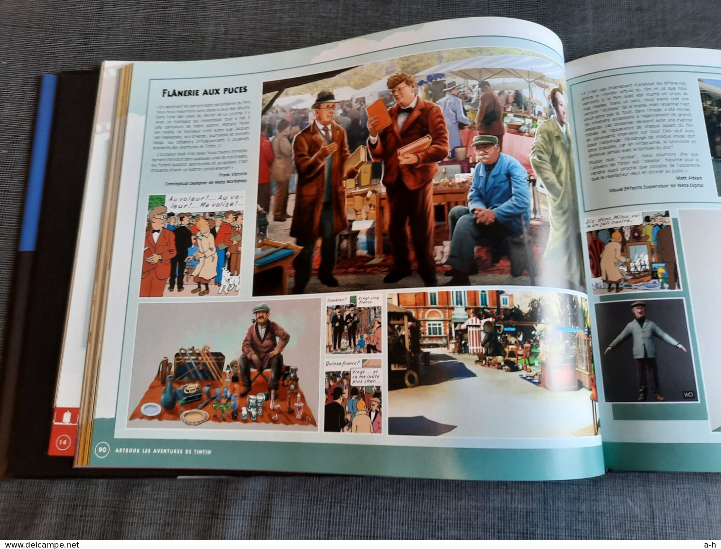 Artbook les aventures de Tintin,le film de S. Spielberg.