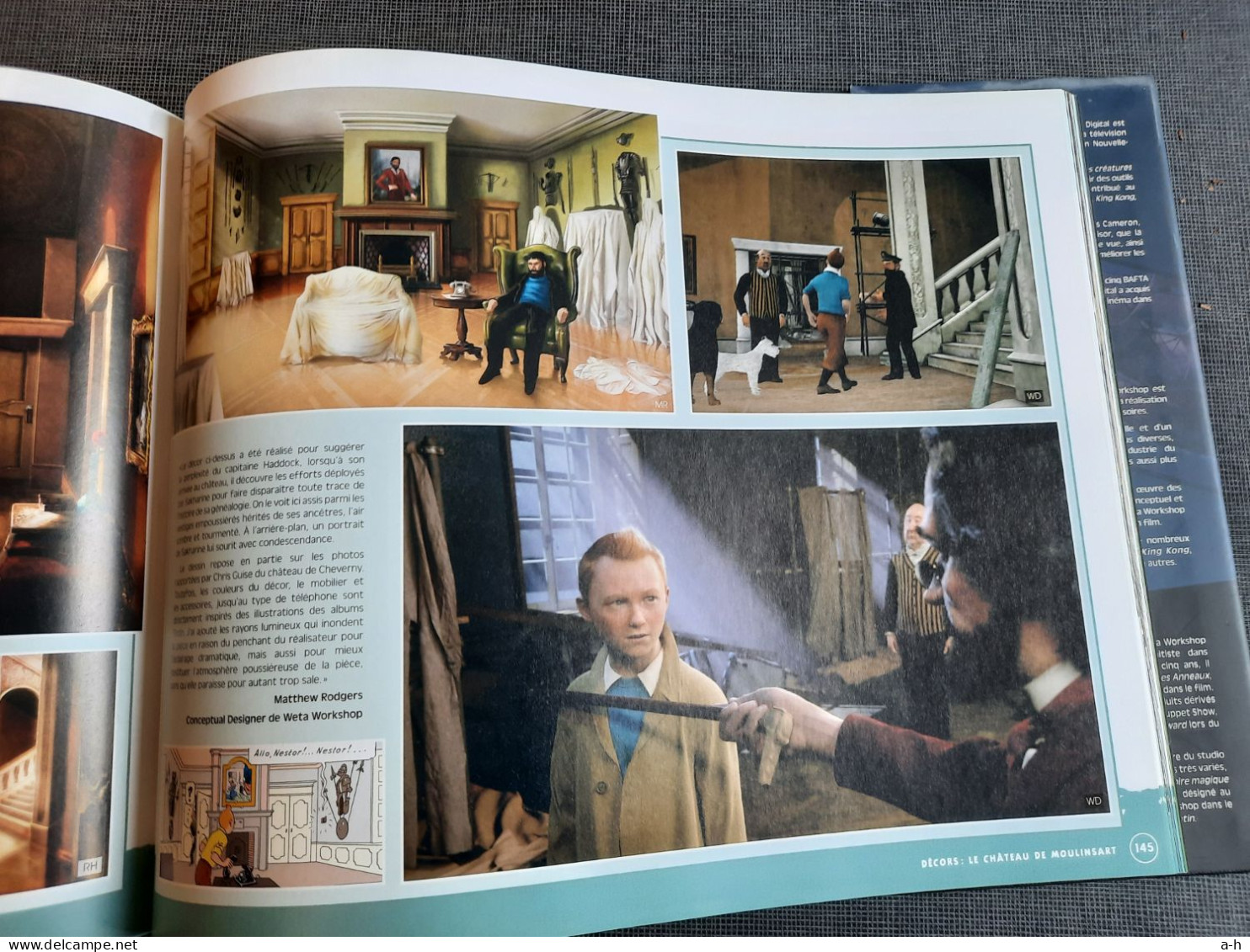 Artbook les aventures de Tintin,le film de S. Spielberg.