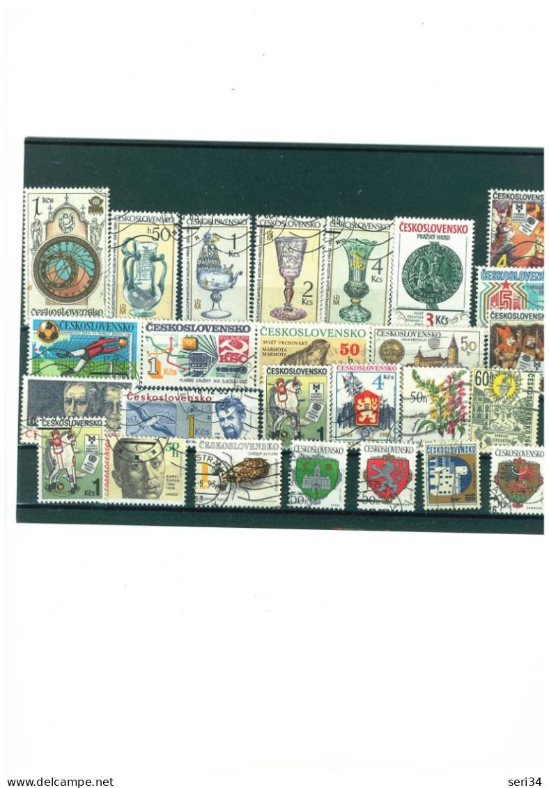 TCHECOSLOVAQUIE : Y&T : Lot De 25 Timbres  Oblitérés - Collezioni & Lotti