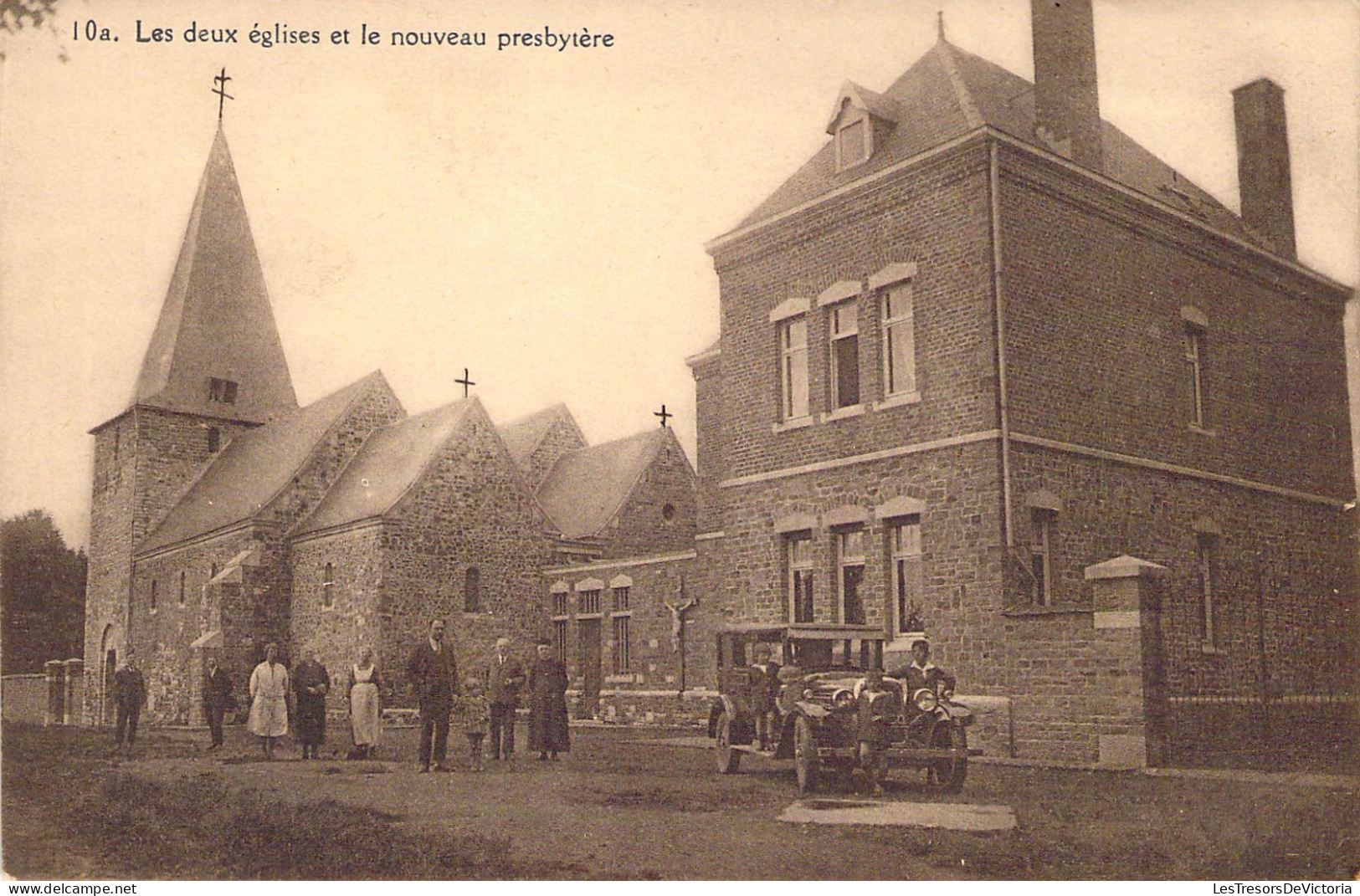 BELGIQUE - ROLOUX - Les Deux églises Et Le Nouveau Presbytère - Eglise Millénaire De Roloux - Carte Postale Ancienne - Sonstige & Ohne Zuordnung