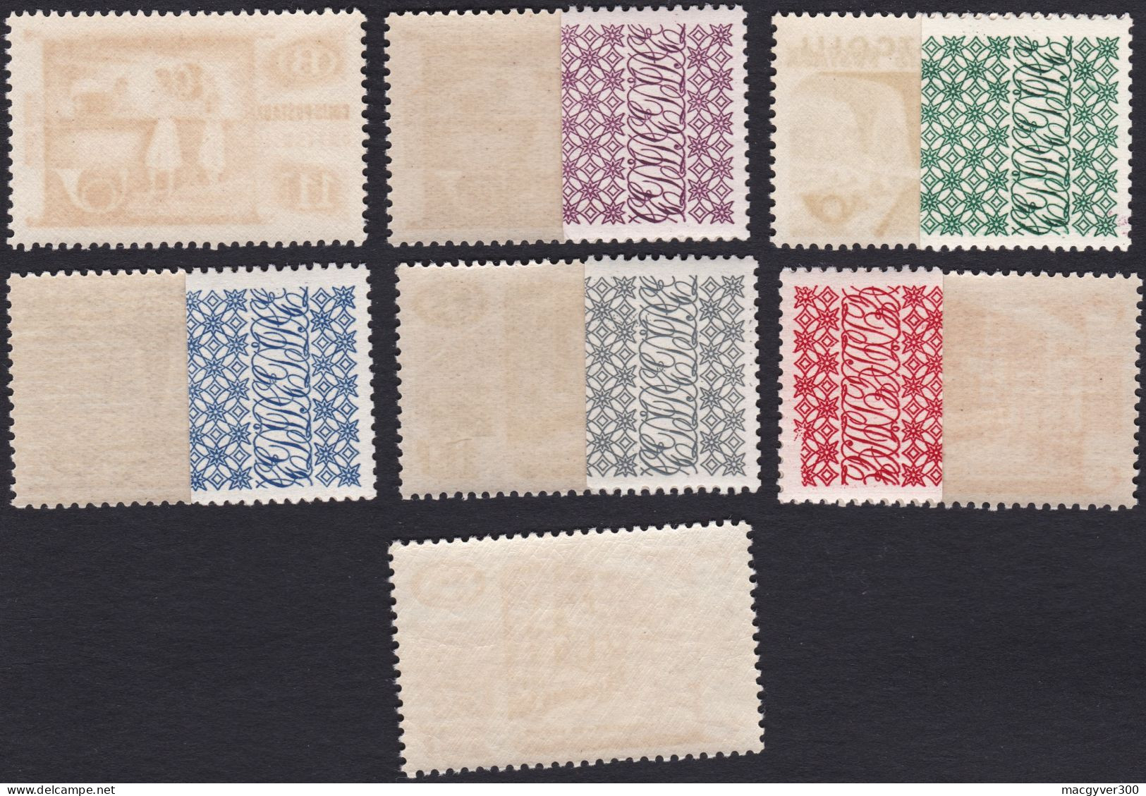 BELGIQUE, 1950-52, Chemins De Fer ( COB TR322 Au 326 - 328 - 329 **) - Nuevos