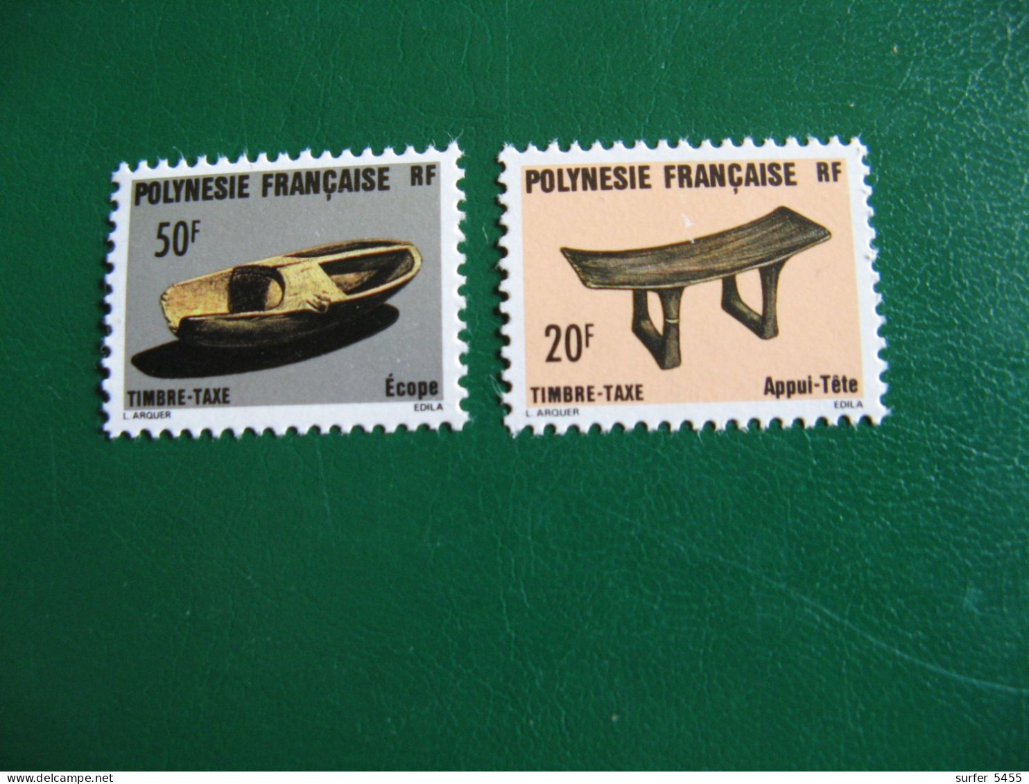 POLYNESIE YVERT TAXE N° 8/9 TIMBRES NEUFS** LUXE - MNH - COTE 2,25 EUROS - Timbres-taxe