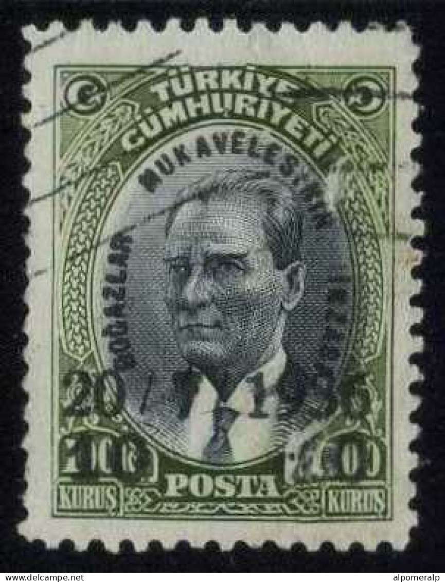 Türkiye 1936 Mi 1007 Mustafa Kemal ATATÜRK (1881-1938) Staatsprasident | Overprint - Usati