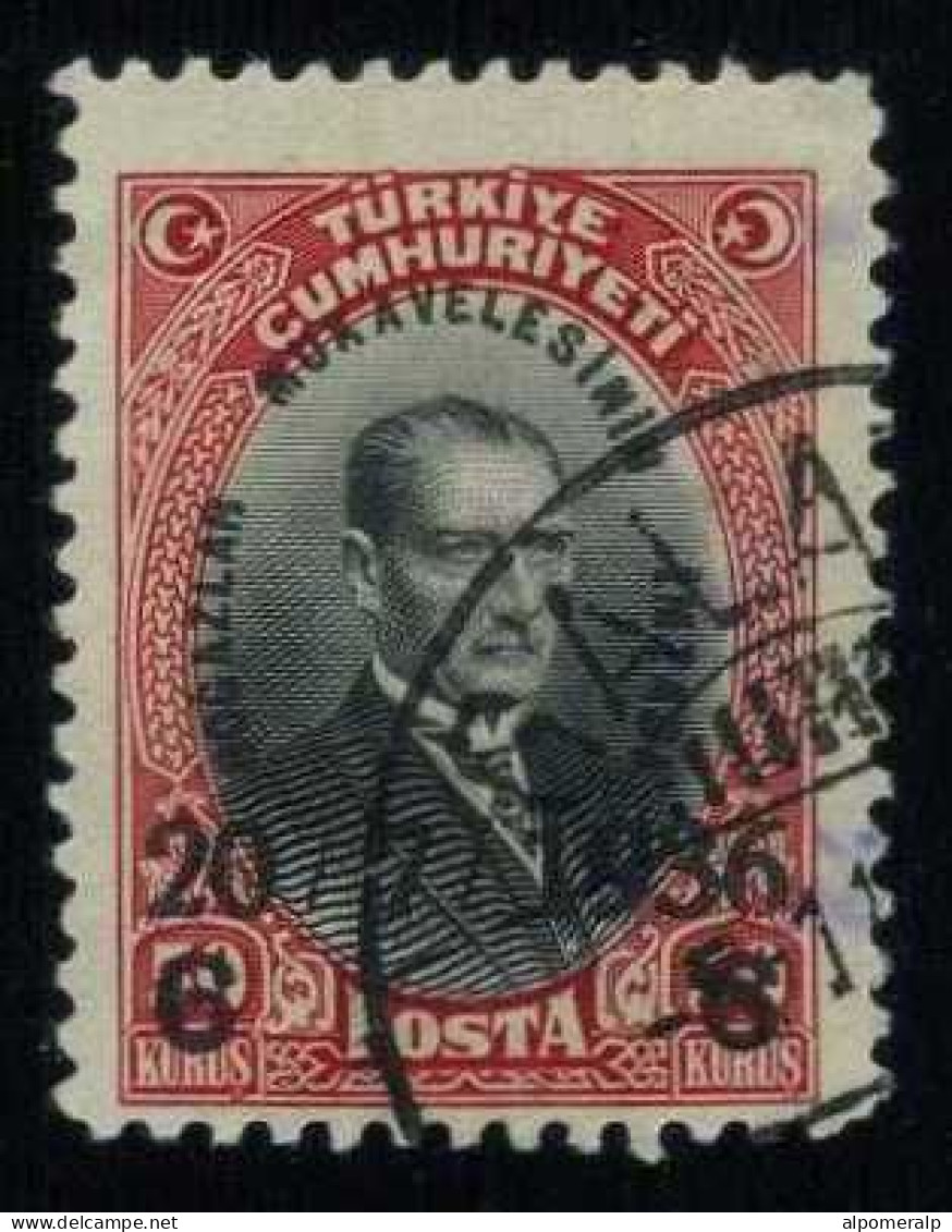 Türkiye 1936 Mi 1006 Mustafa Kemal ATATÜRK (1881-1938) Staatsprasident | Overprint - Oblitérés