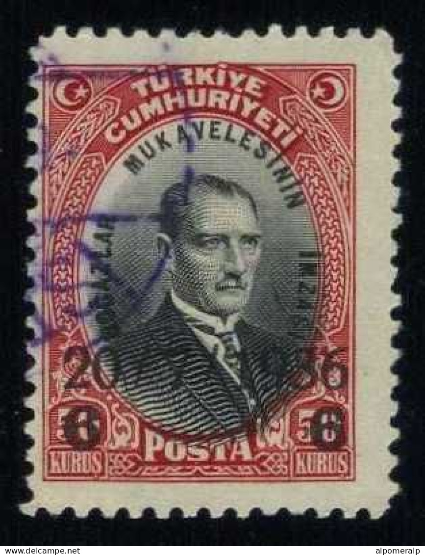 Türkiye 1936 Mi 1006 Mustafa Kemal ATATÜRK (1881-1938) Staatsprasident | Overprint - Gebraucht