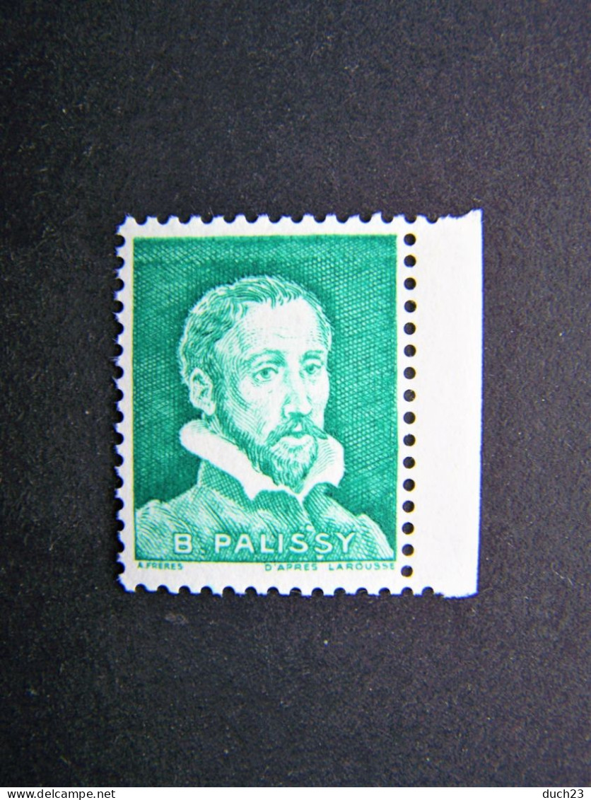 BERNARD PALISSY N° Pa25 ** VERT VIF NEUF SANS CHARNIERE VIGNETTE EXPERIMENTALE VIGNETTES EXPERIMENTALES Pa 25 - Probedrucke, Nicht Ausgegeben, Experimentelle Vignetten