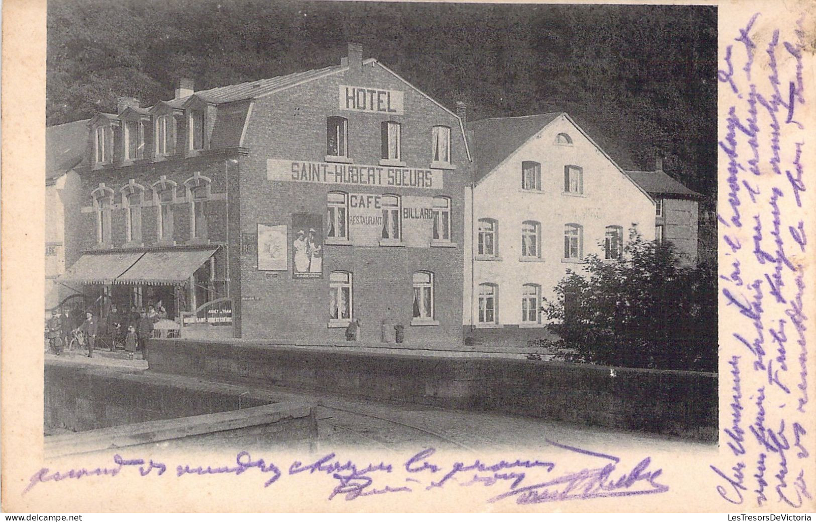 BELGIQUE - POIX ST HUBERT - Hôtel Saint Hubert Soeurs - Carte Postale Ancienne - Saint-Hubert