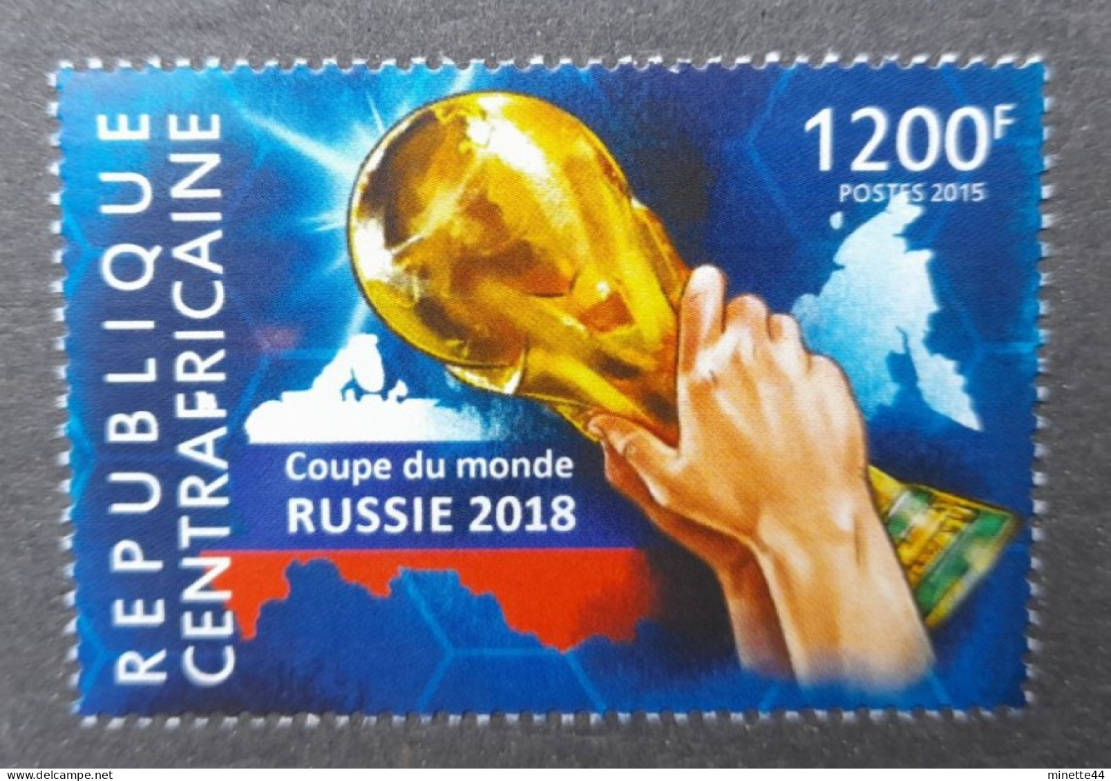 RUSSIE RUSSIA 2018 MNH** SCARCE CENTRAFRIQUE CENTRAFRICAINE FOOTBALL FUSSBALL SOCCER CALCIO FOOT FUTBOL FUTEBOL VOETBAL - 2018 – Rusia