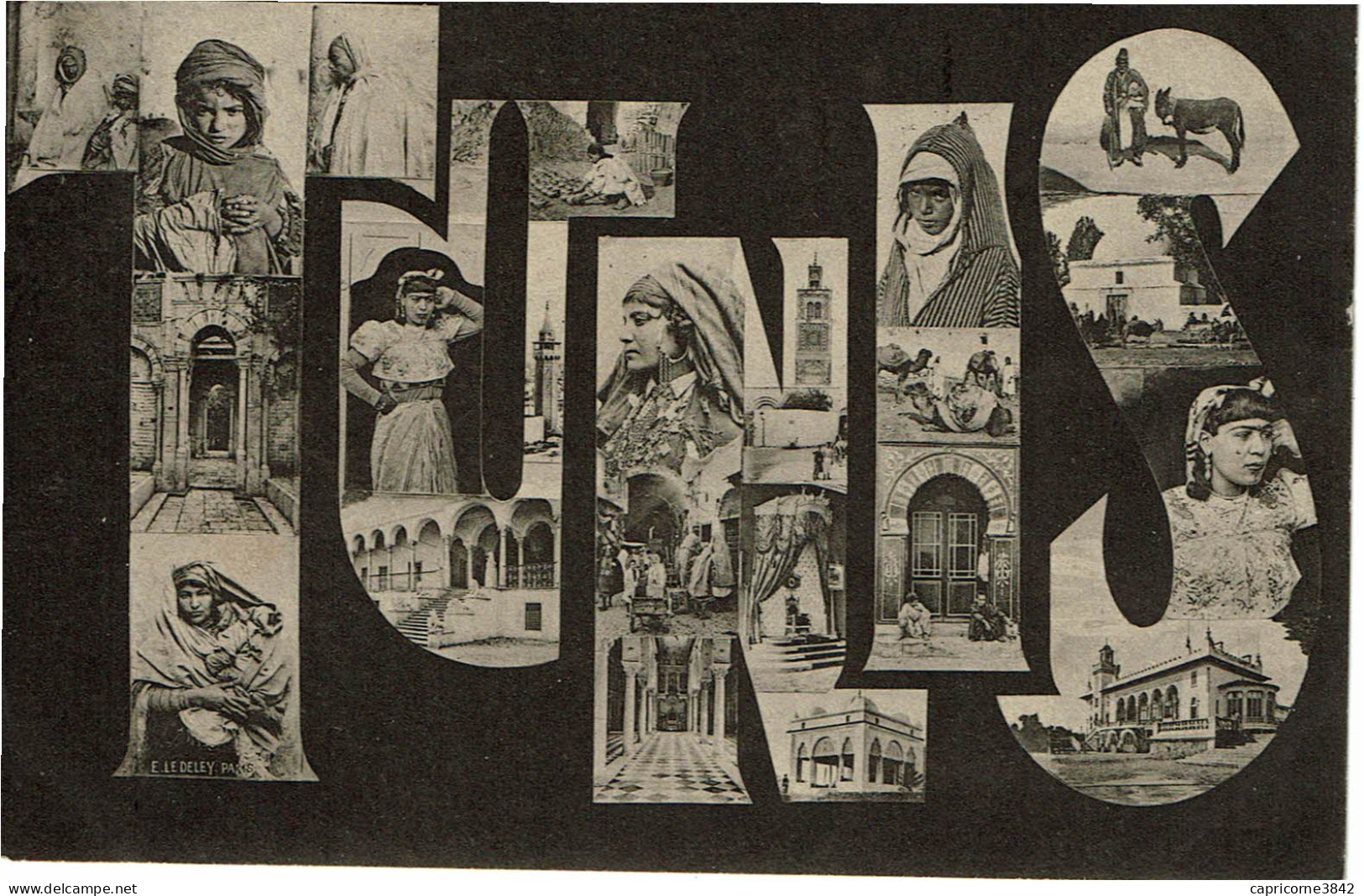 1905 - De Tunis Pour Bône - Tp N°11 - Cachet Régence De Tunis - Taxe De 10ct Avec Tp Français N°29 - Storia Postale