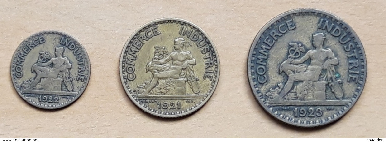 3 PIÈCES: BON POUR 50 CENTIMES (1922) , 1 FRANC (1921) , 2 FRANCS (1923) - Autres & Non Classés