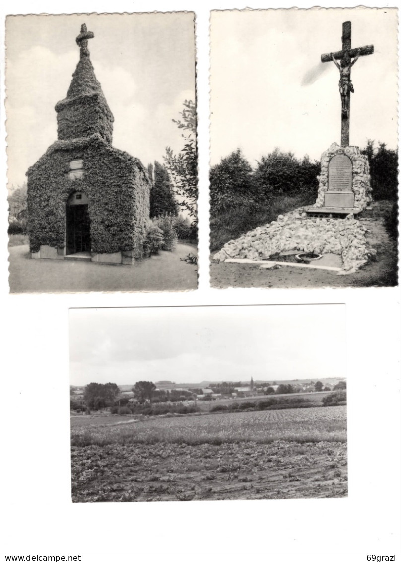 Pont à Celles Panorama - Calvaire - Chapelle  Lot De 3 Carte Postales ) - Pont-à-Celles