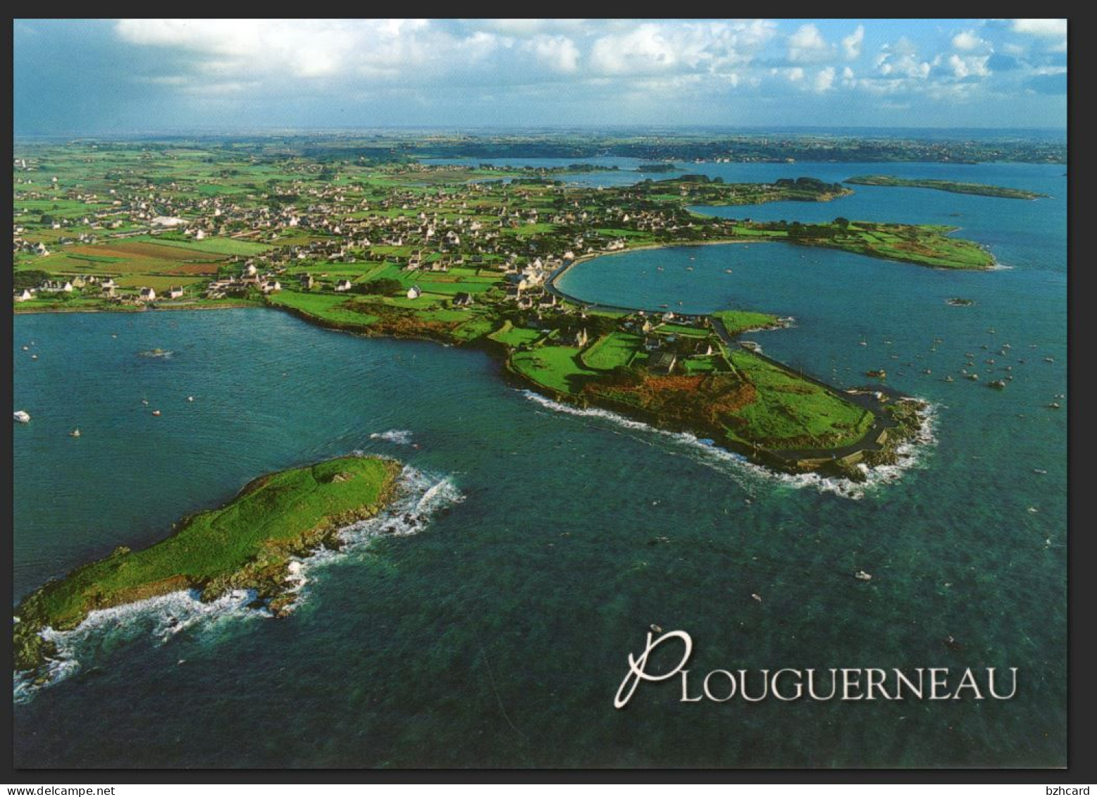 Plouguerneau ; Vue Générale , L'île D'Enez Ar Vir, La Pointe De Castel Ac'h Et L'anse De Kervenny - Plouguerneau