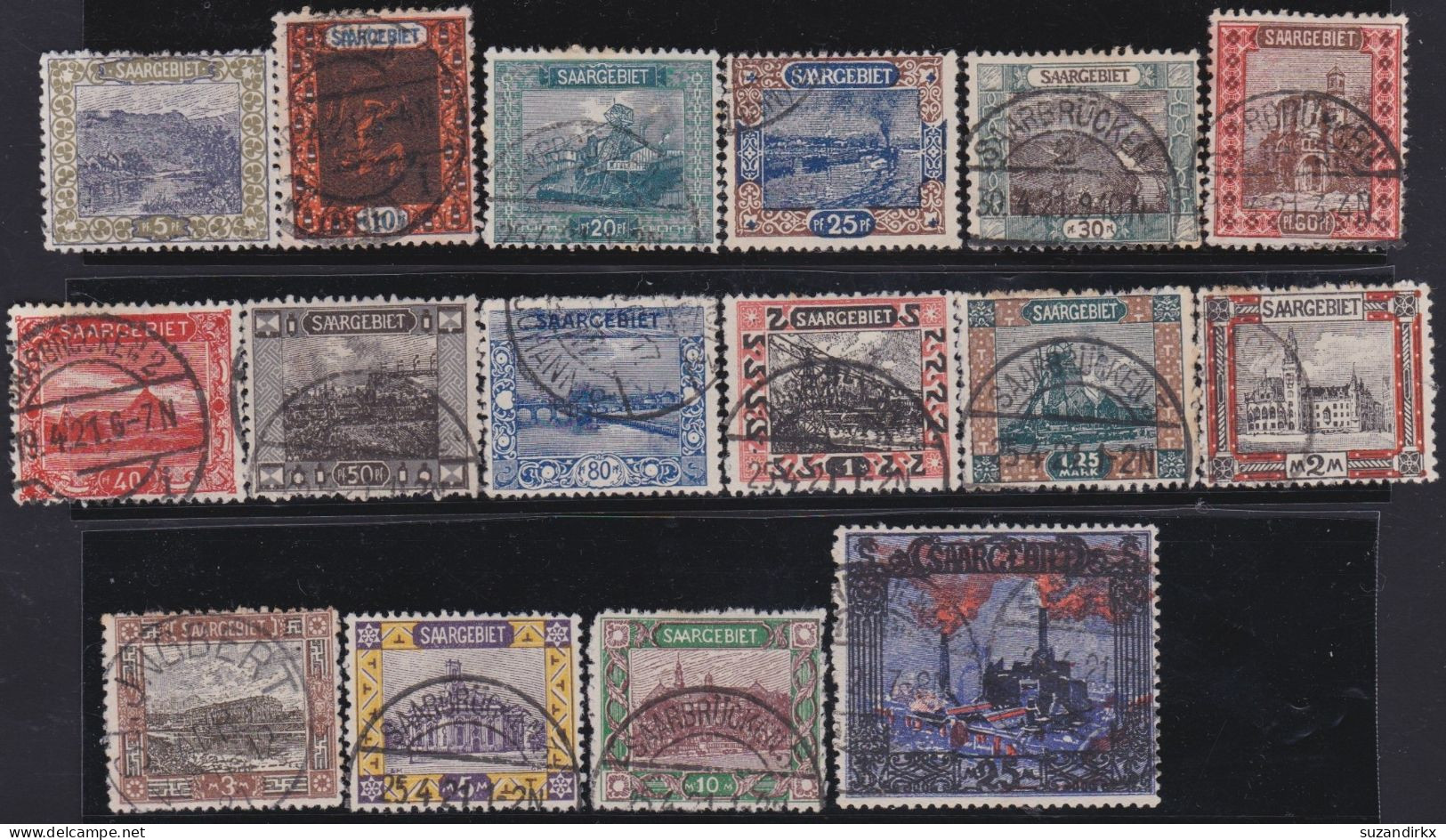 Saar    -     Michel   -  53/69    -    O     -     Gestempelt - Used Stamps