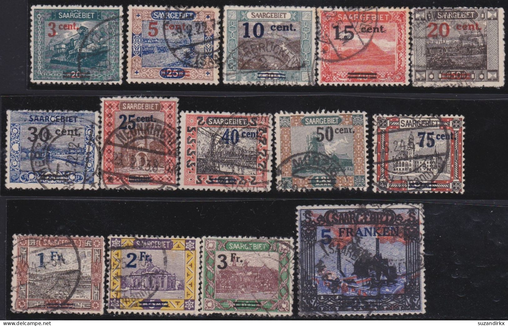 Saar    -     Michel   -  70/83     -    O     -     Gestempelt - Used Stamps