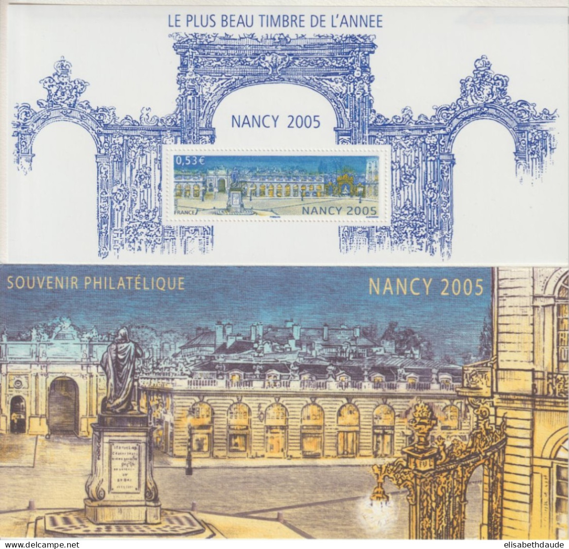 2006 - BLOC SOUVENIR N°14 ** MNH - NANCY - AVEC CARTE PROTECTION - Souvenir Blocks