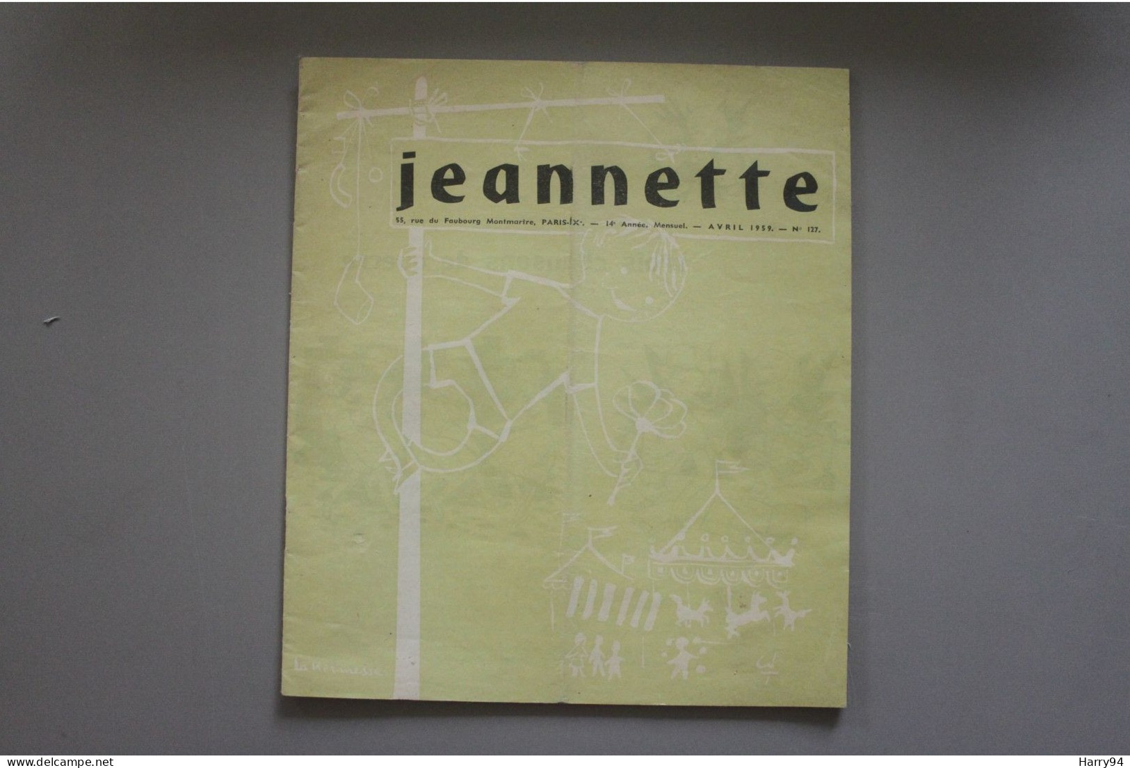 Magazine De Scoutisme Jeannette N°127 Avril 1959 - Sonstige & Ohne Zuordnung