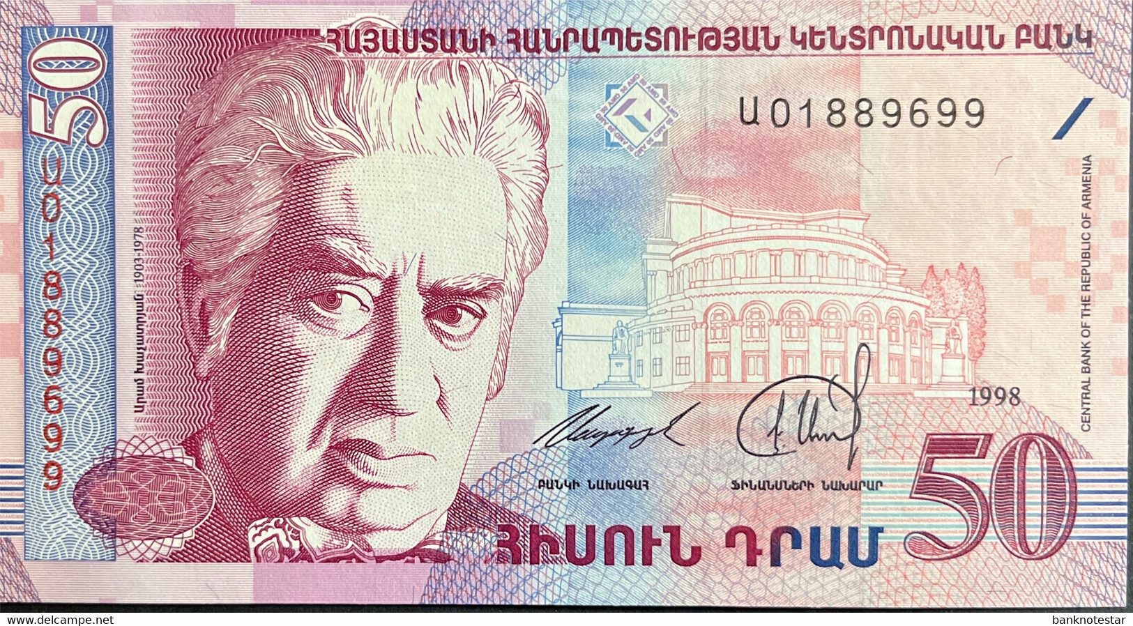 Armenia 50 Dram, P-41 (1998) - UNC - Armenië