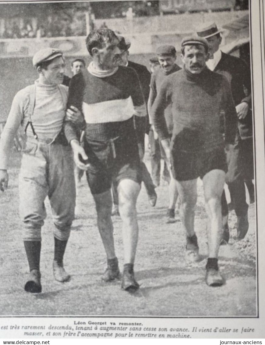 1907 CYCLISME - LE BOL D'OR - LÉON GEORGET - OLIESLAGERS - VAN HOUWAERT - FABER - BOUROTTE - 1900 - 1949