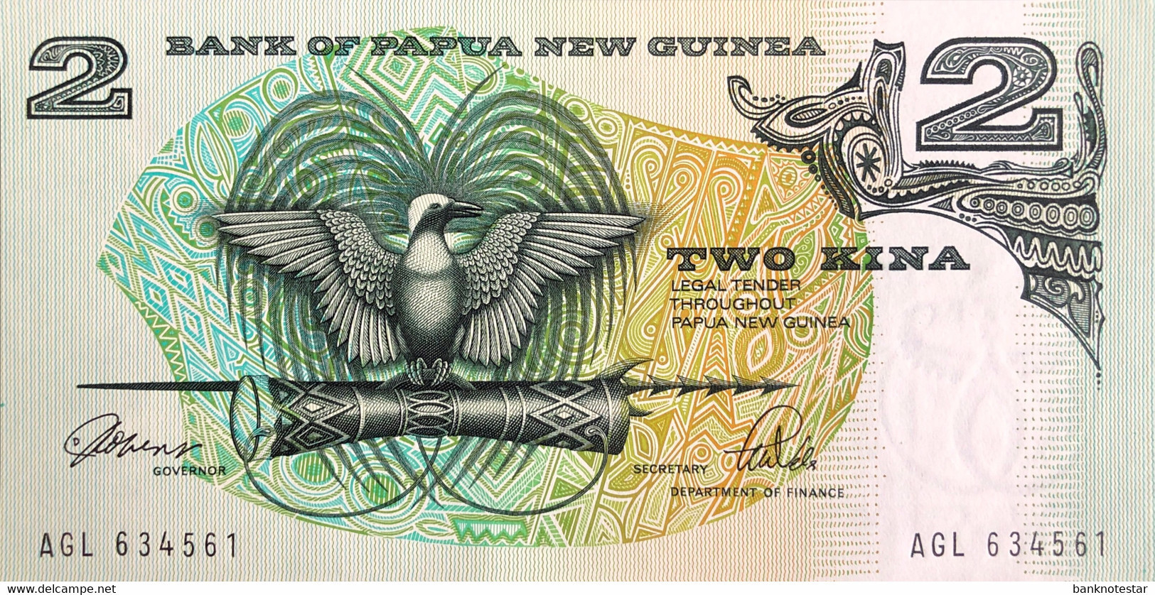 Papua New Guinea 2 Kina, P-5c (1981) - UNC - Papouasie-Nouvelle-Guinée