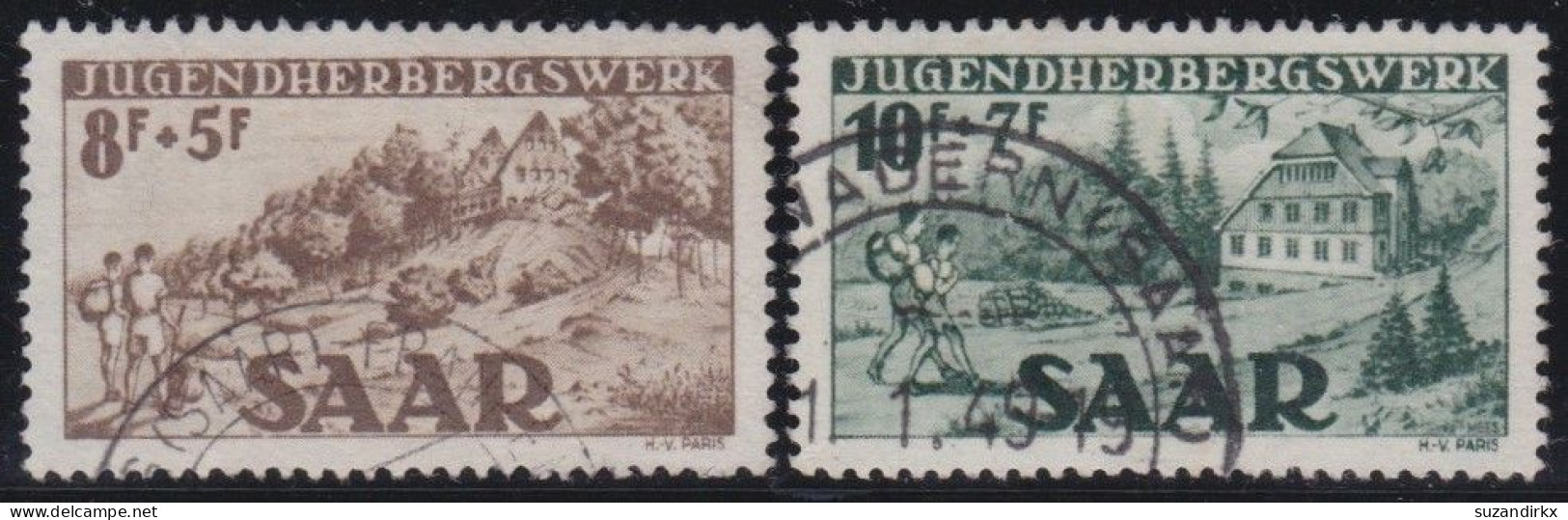 Saar    -     Michel   -  262/263  (2 Scans)       -    O     -     Gestempelt - Used Stamps