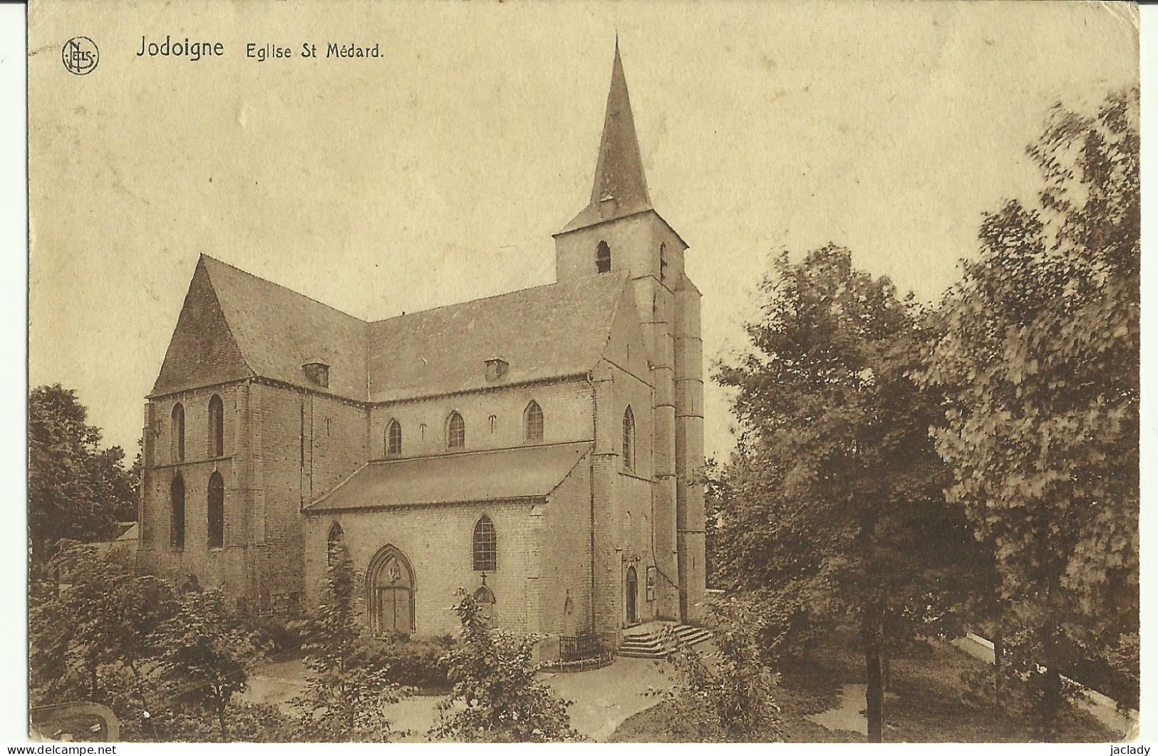 Jodoigne -- Eglise St Médard.   (2 Scans) - Jodoigne