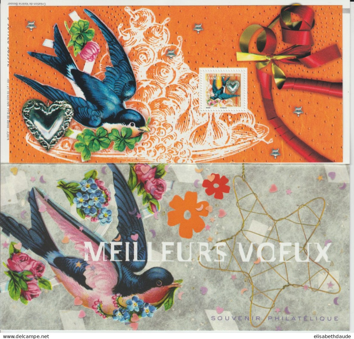 2010 - BLOC SOUVENIR N°56 ** MNH - MEILLEURS VOEUX - HIRONDELLE - Blocs Souvenir