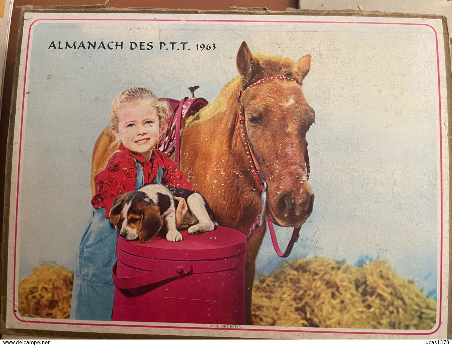 CALENDRIER ALMANACH DES POSTES  1963 / ENFANTS - Formato Grande : 1961-70