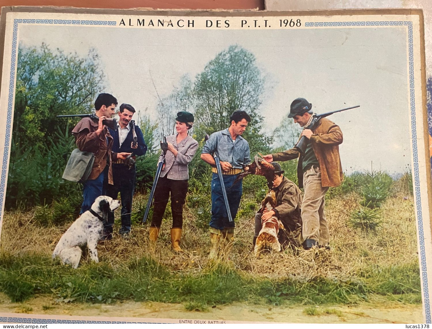 CALENDRIER ALMANACH DES POSTES  1968 / CHASSE PECHE - Grossformat : 1961-70