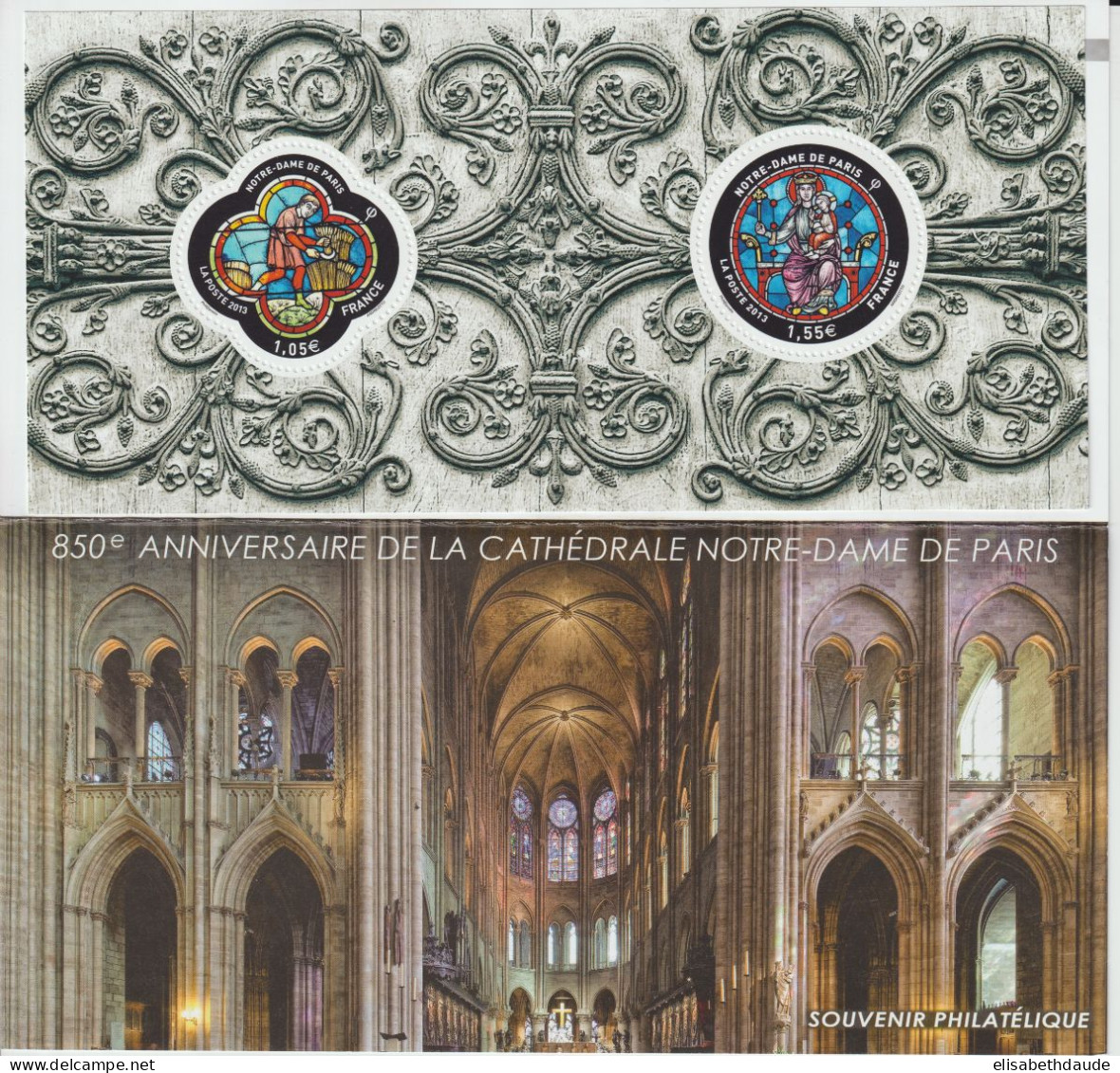 2013 - BLOC SOUVENIR N°78 ** MNH - CATHEDRALE NOTRE-DAME DE PARIS - AVEC CARTE PROTECTION - Bloques Souvenir