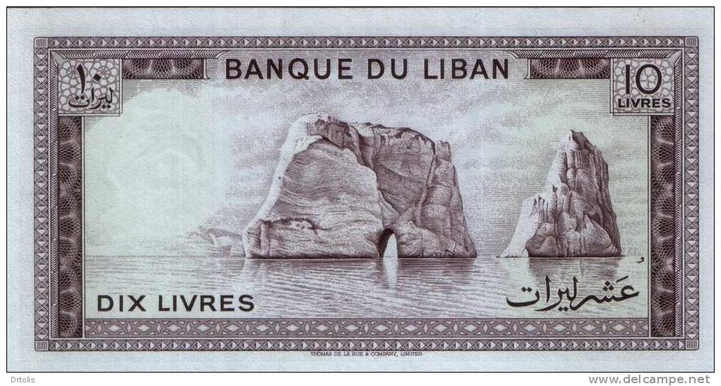 LEBANON / 10 LIVRES / UNC. / 2 SCANS . - Liban