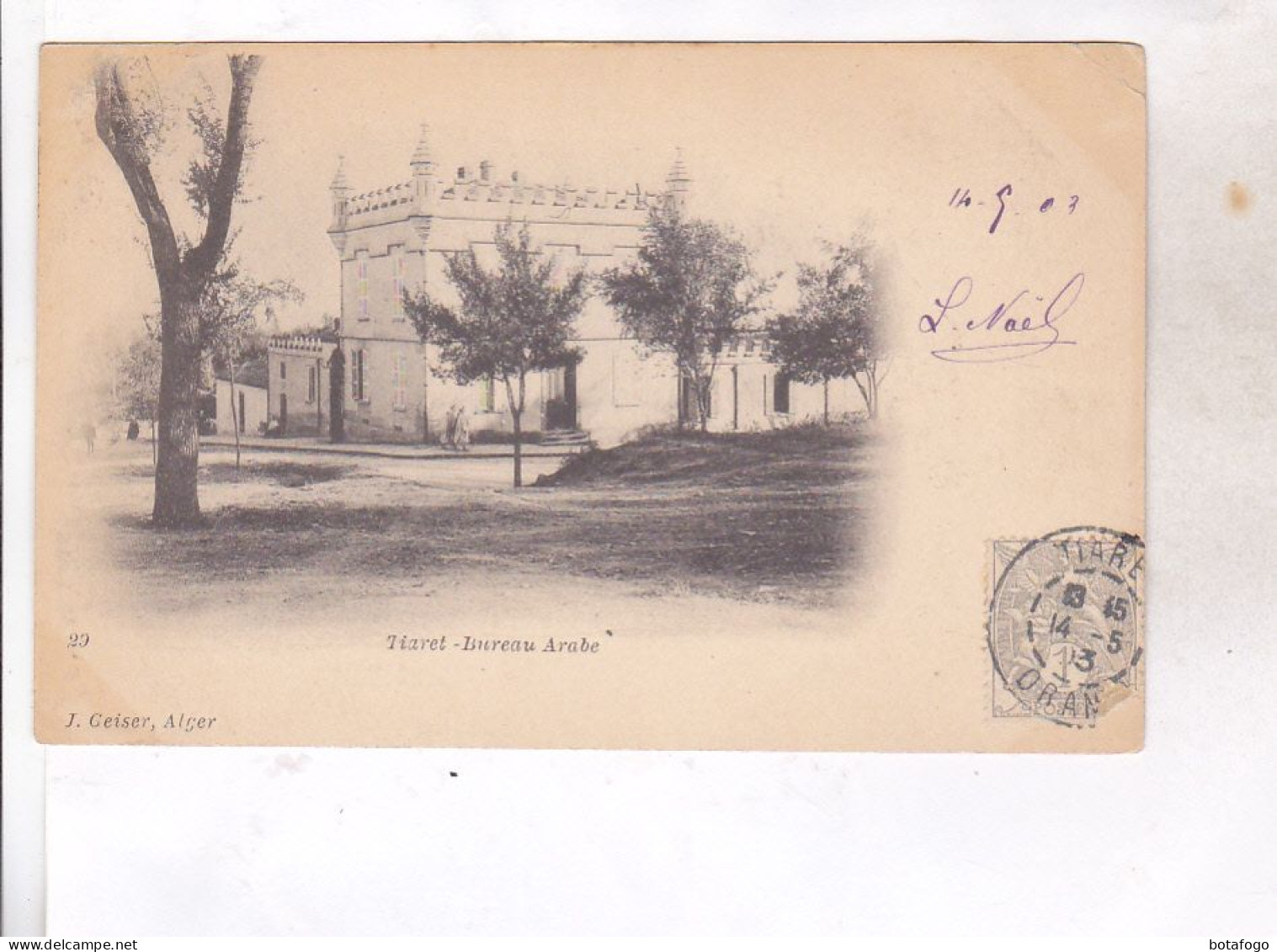 CPA TIARET, BUREAU ARABE En 1903! - Tiaret