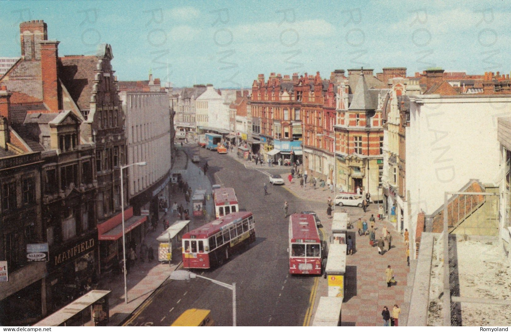 CARTOLINA  READING,BERKSHIRE,INGHILTERRA,REGNO UNITO-BROAD STREET-NON VIAGGIATA - Reading