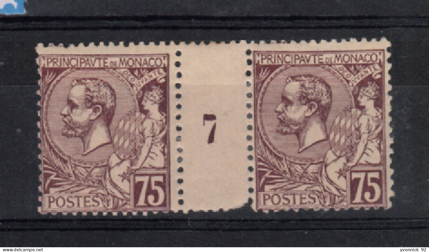 Monaco - 1 Millésimes 75c (1897 ) N°19 - Other & Unclassified