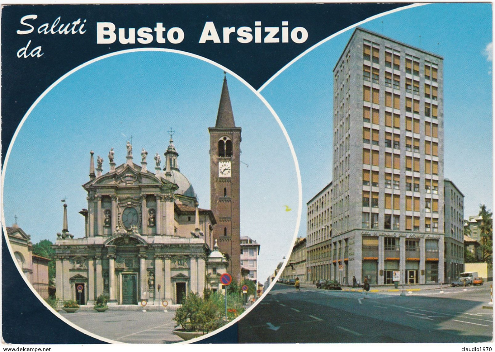 BUSTO ARSIZIO (VARESE)  - CARTOLINA - SALUTI DA BUSTO ARSIZIO - Busto Arsizio