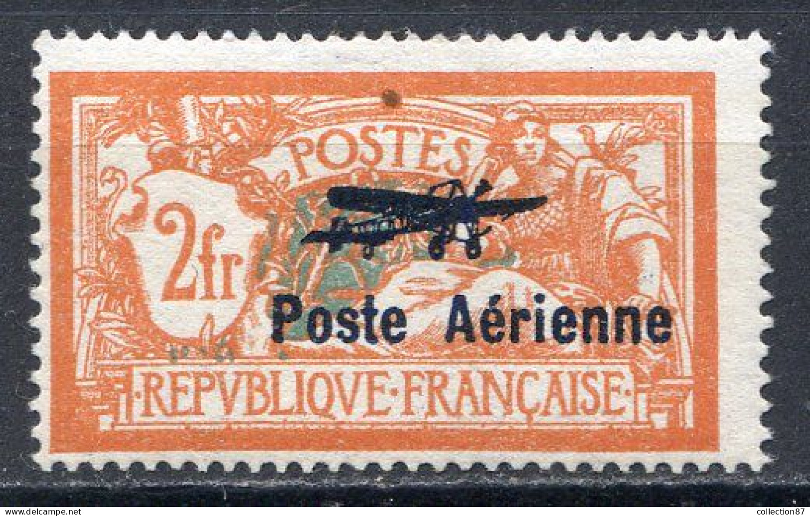 Réf 57 CL2 < FRANCE < PA N° 1 * Signé A. Brun Neuf Ch.* MH < Cote 250.00 € - POSTE AERIENNE - Voir Scan Détaillé - AERO - 1927-1959 Neufs