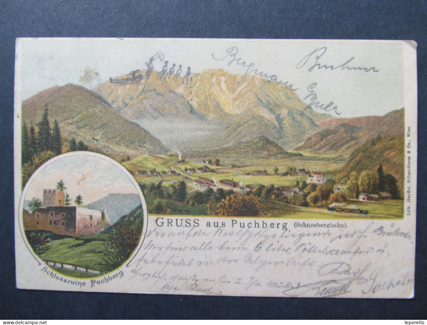 AK PUCHBERG  Am Schneeberg Litho 1898  // Y8290 - Schneeberggebiet