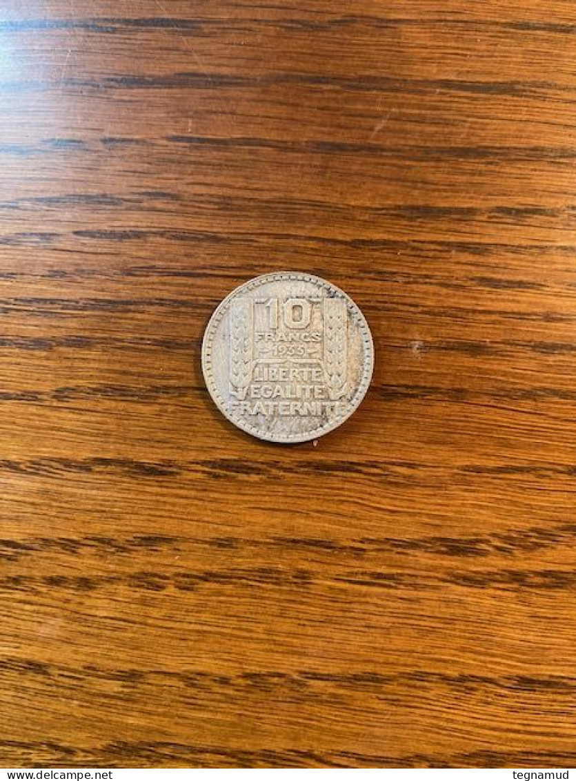 Pièce De 10 Francs 1933 - 10 Francs