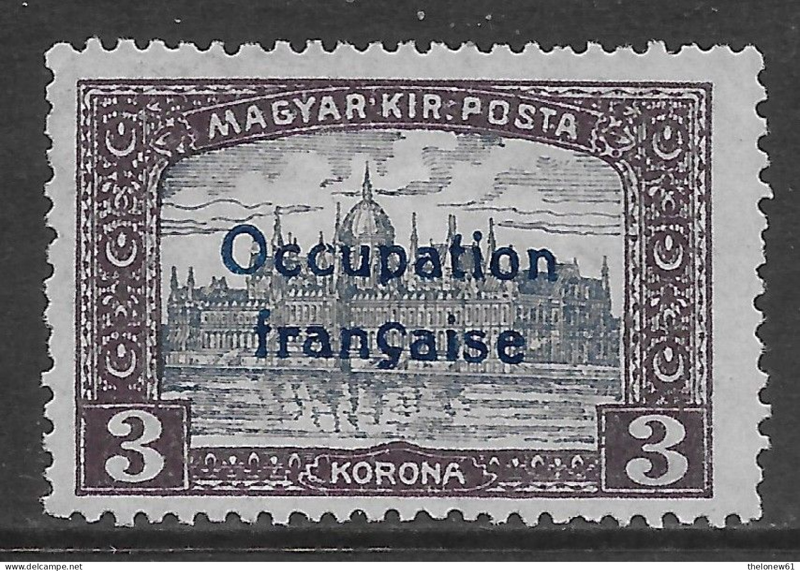 Ungheria Hungary 1919 Arad Occupation Francaise 2kr Mi N.23 MH * - Bezetting