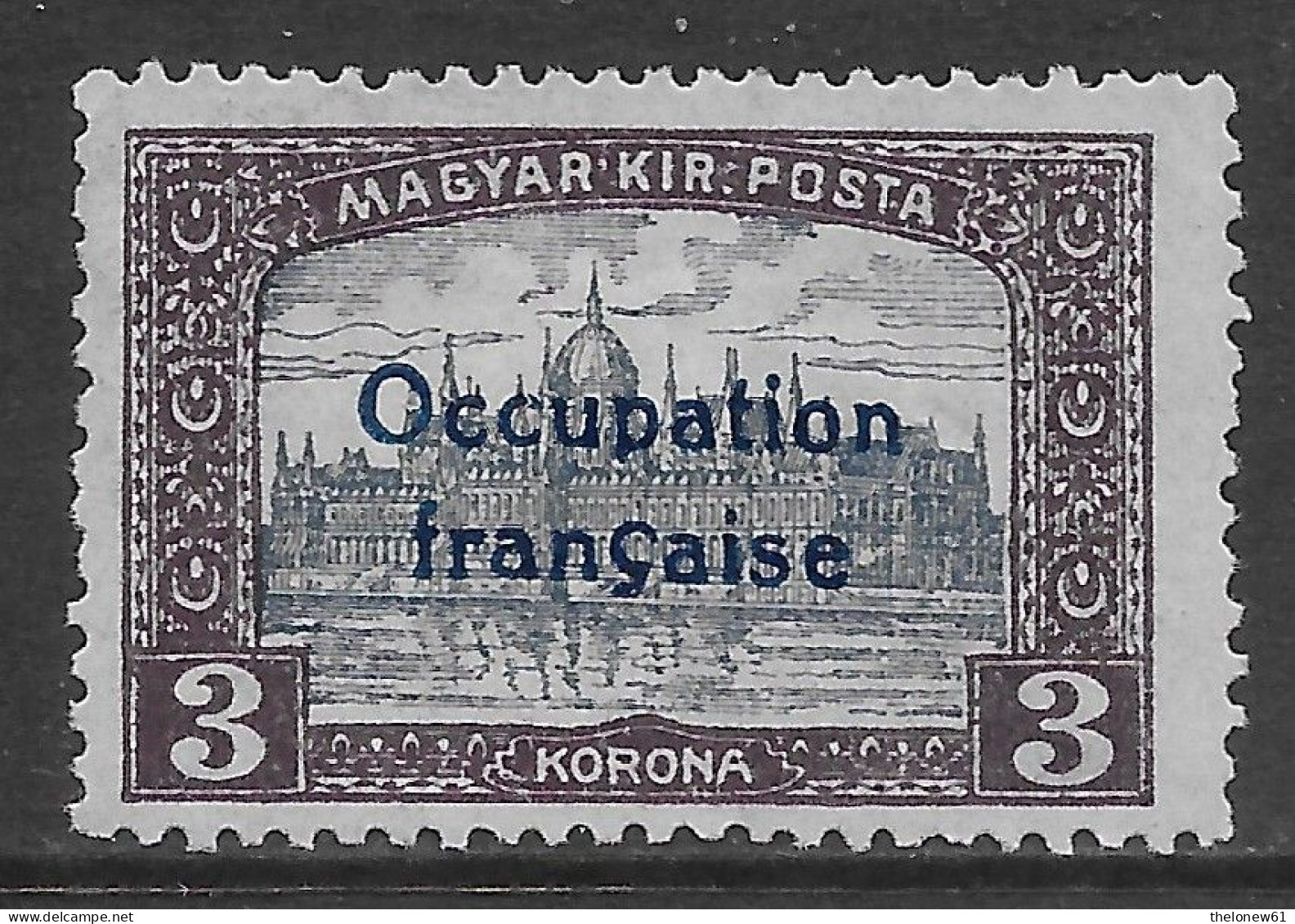 Ungheria Hungary 1919 Arad Occupation Francaise 2kr Mi N.23 MH * - Occupations