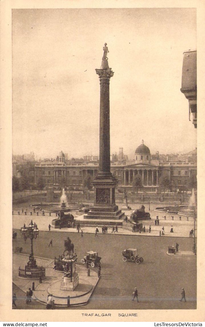 ANGLETERRE - Trafalgar Square - Animée - Carte Postale Ancienne - Andere & Zonder Classificatie